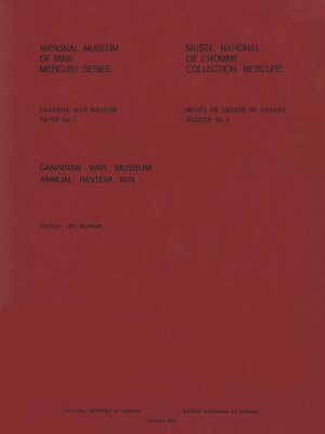 cover image of Canadian War Museum Annual Review, 1974